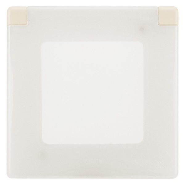 Рамка с защитной крышкой 1 пост IP 44 Legrand Inspiria слоновая кость (бежевый)