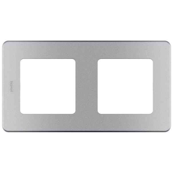 Рамка Legrand Inspiria 2 поста алюминий