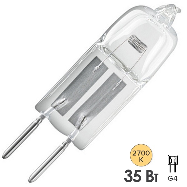 Лампа галогенная капсульная Foton HCS CL 35W 220V G4 прозрачная