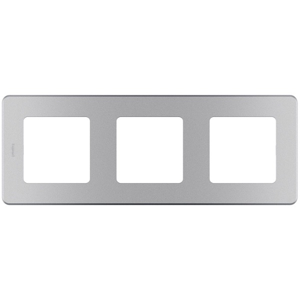 Рамка Legrand Inspiria 3 поста алюминий