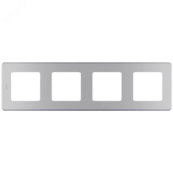 Рамка Legrand Inspiria 4 поста алюминий