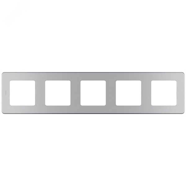 Рамка Legrand Inspiria 5 постов алюминий