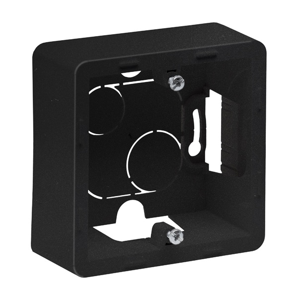 Коробка Legrand Inspiria 1 пост для накладного монтажа антрацит