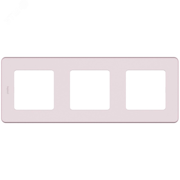 Рамка Legrand Inspiria 3 поста розовый
