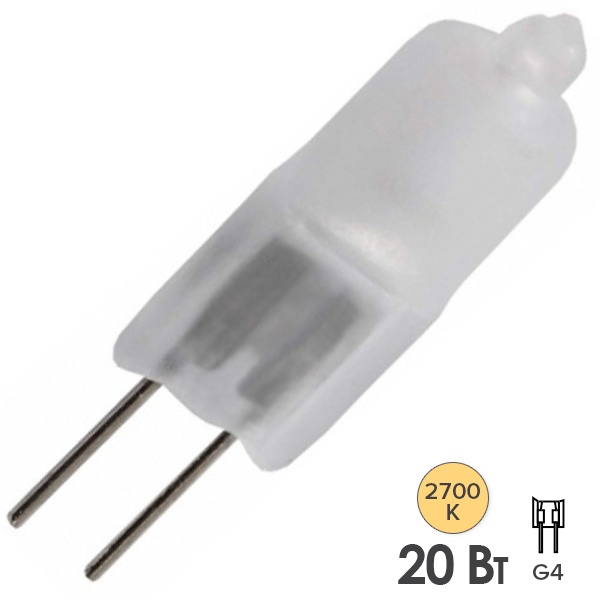 Лампа галогенная капсульная Foton HCS FR 20W 220V G4 матовая