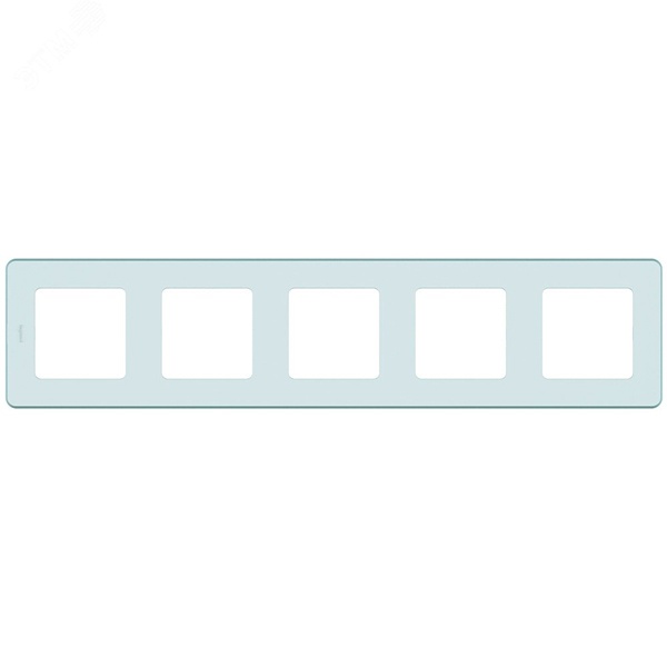 Рамка Legrand Inspiria 5 постов мятный
