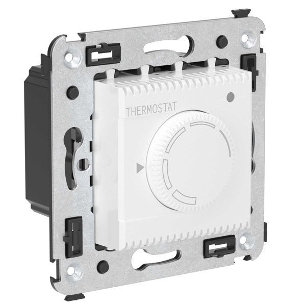 Термостат для теплых полов в стену DKC Avanti, белое облако