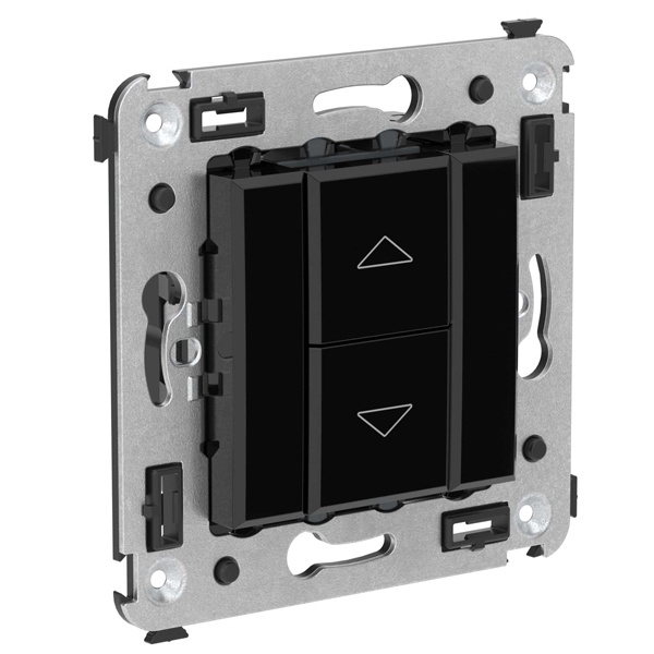 Механизм управления рольставней в стену DKC Avanti, черный квадрат