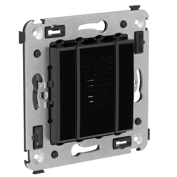 Звонок в стену DKC Avanti, черный квадрат