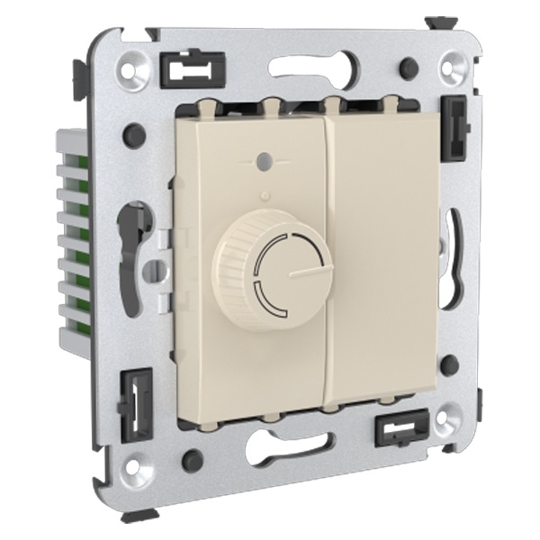 Диммер поворотный в стену DKC Avanti, ванильная дымка