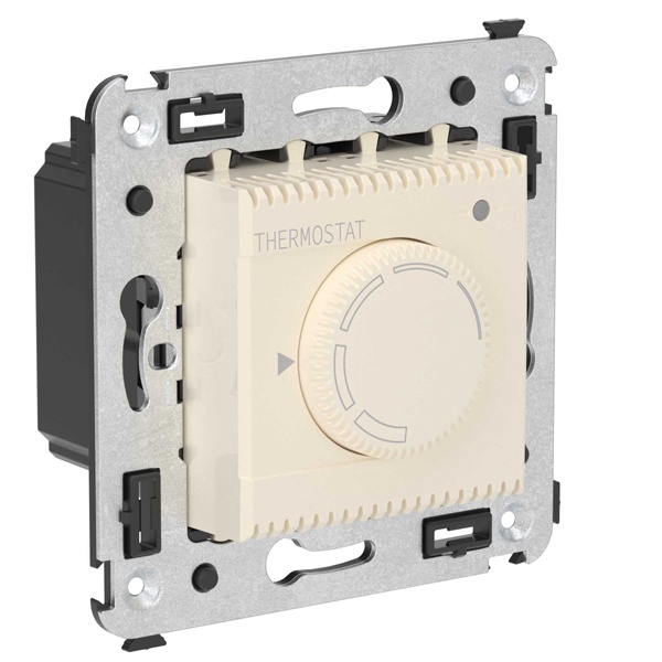 Термостат для теплых полов в стену DKC Avanti, ванильная дымка