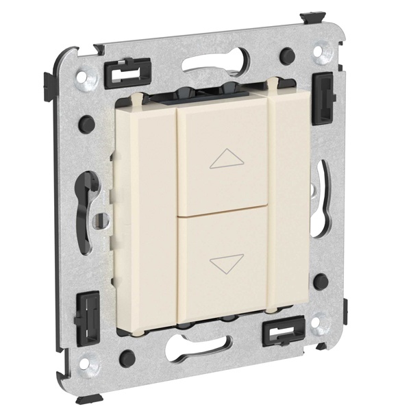 Механизм управления рольставней в стену с фиксацией DKC Avanti, ванильная дымка