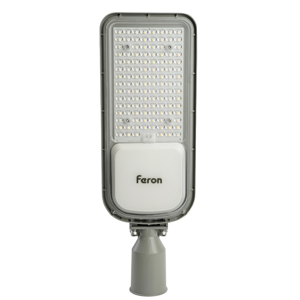 Консольный светодиодный светильник Feron SP3050 125LED 100W 5000K 230V серый IP65 d48-60mm