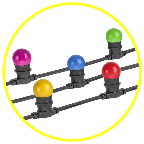 Гирлянда Белт-лайт 61 554 NGF-01-100-40-E27-BL 100м, 250 патронов шаг 40см IP65 каучук/латунь