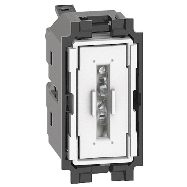 Переключатель аксиальный 1 модуль 10А автоматические клеммы механизм BTicino Living Now