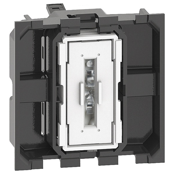 Переключатель аксиальный 2 модуля 10А автоматические клеммы механизм BTicino Living Now