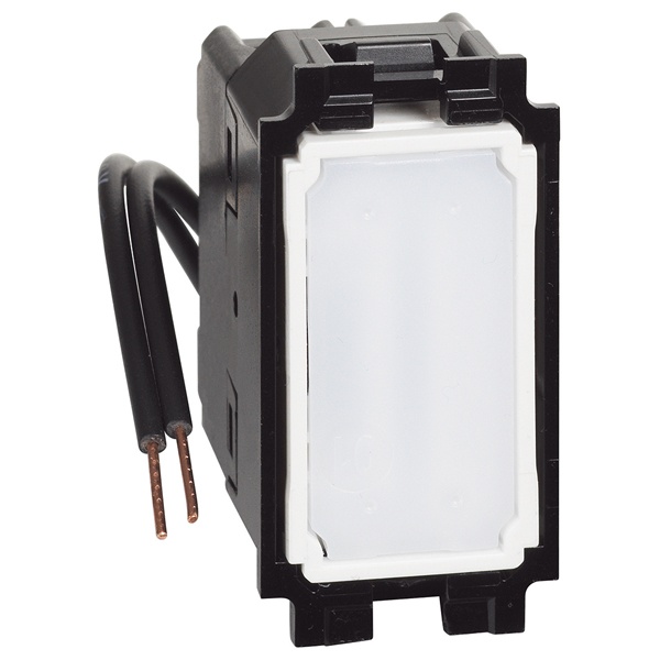 Переключатель промежуточный с голубой подсветкой 1 модуль 10А винтовые клеммы механизм BTicino Livin