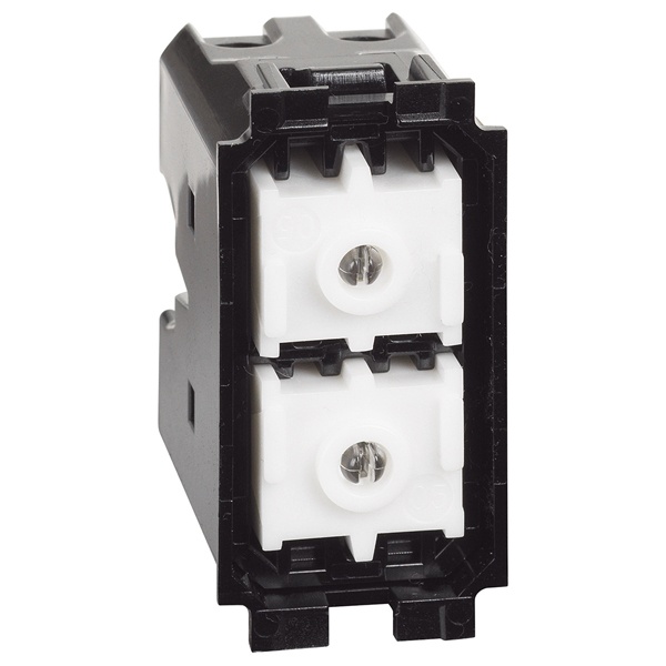 Двойной кнопочный выключатель с блокировкой 1 модуль 10А для жалюзи механизм BTicino Living Now