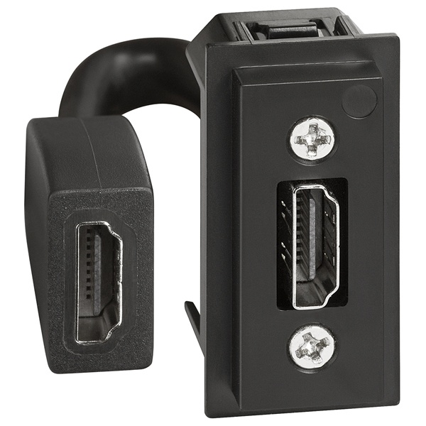 Розетка HDMI с предварительным подключением 1 модуль механизм BTicino Living Now