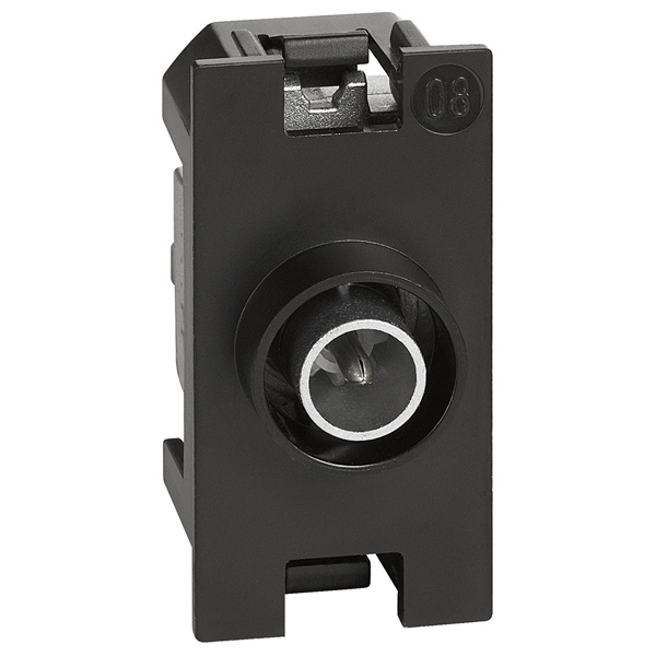 Розетка телевизионная TV проходная 1 модуль механизм BTicino Living Now