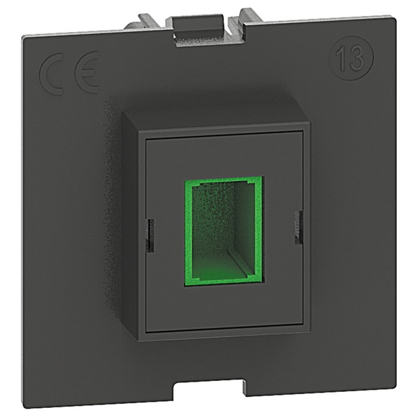 Розетка для подключения оптоволокна 2xSC/APC 2 модуля механизм BTicino Living Now