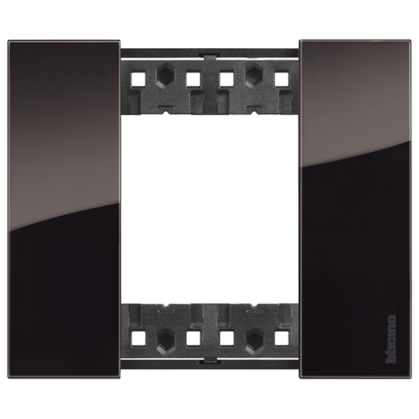 Рамка 1 пост (2 модуля) пластик BTicino Living Now цвет Ночь