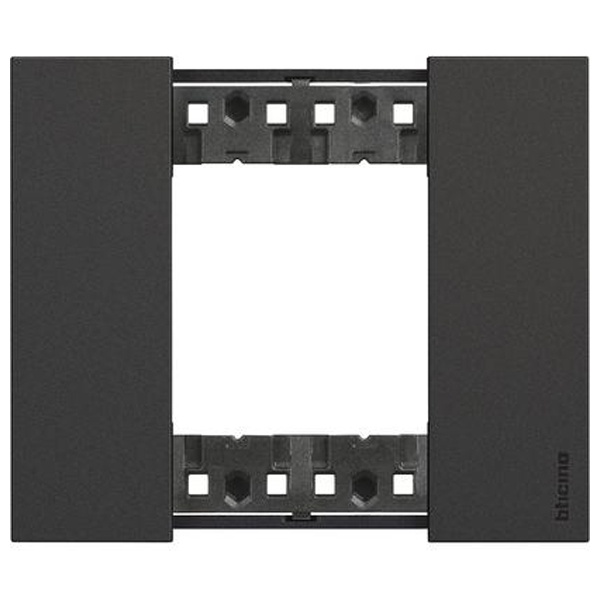 Рамка 1 пост (2 модуля) пластик BTicino Living Now черный