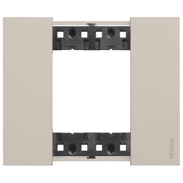 Рамка 1 пост (2 модуля) пластик BTicino Living Now песочный