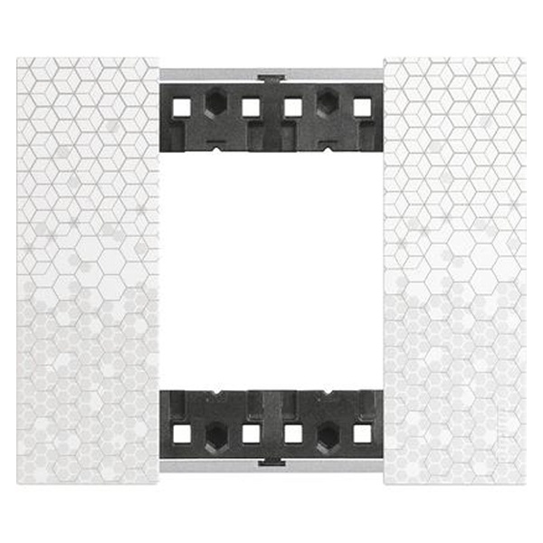 Рамка 1 пост (2 модуля) пластик BTicino Living Now цвет Пиксель