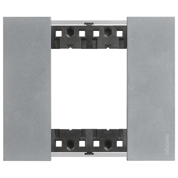 Рамка 1 пост (2 модуля) металл zamak BTicino Living Now цвет Луна