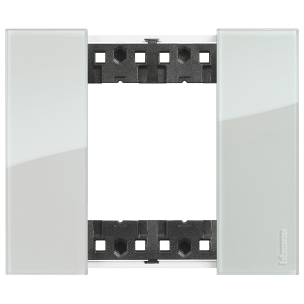 Рамка 1 пост (2 модуля) металл zamak BTicino Living Now цвет Небо