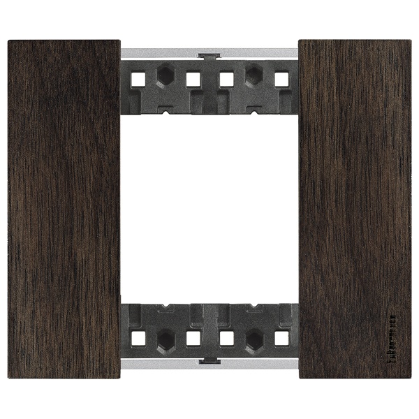 Рамка 1 пост (2 модуля) дерево BTicino Living Now цвет Орех