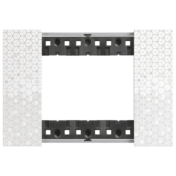 Рамка 3 модуля пластик BTicino Living Now цвет Пиксель