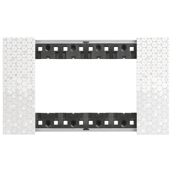 Рамка 4 модуля пластик BTicino Living Now цвет Пиксель