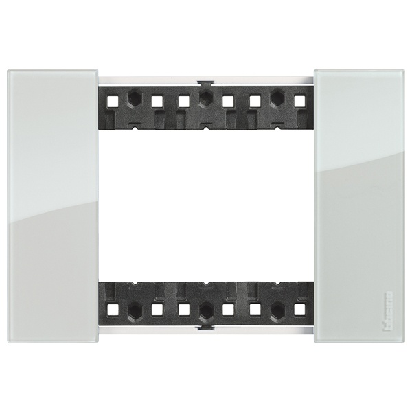 Рамка 3 модуля металл zamak BTicino Living Now цвет Небо