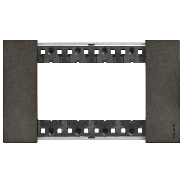 Рамка 4 модуля металл zamak BTicino Living Now цвет Космос