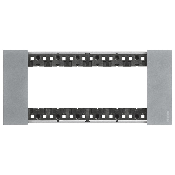 Рамка 6 модуля металл zamak BTicino Living Now цвет Луна