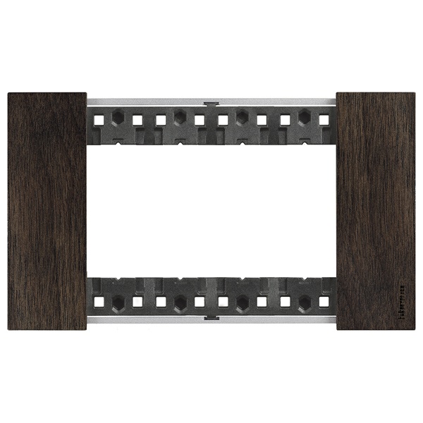 Рамка 4 модуля дерево BTicino Living Now цвет Орех