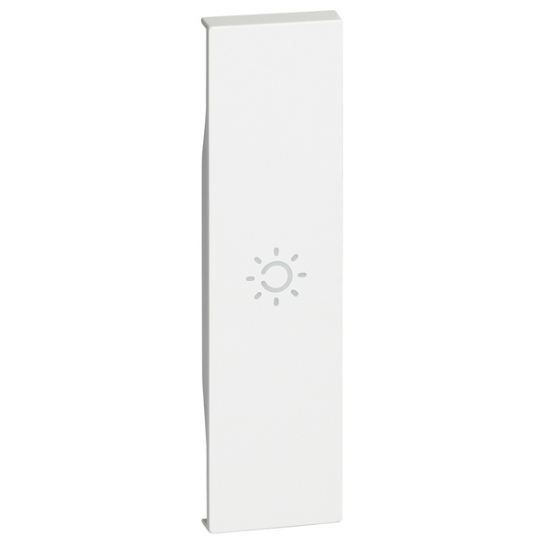 Лицевая панель с символом Лампа для выключателей/переключателей 1 модуль BTicino Living Now белый