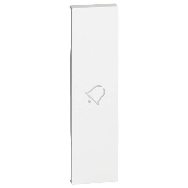 Лицевая панель с символом Звонок для выключателей/переключателей 1 модуль BTicino Living Now белый