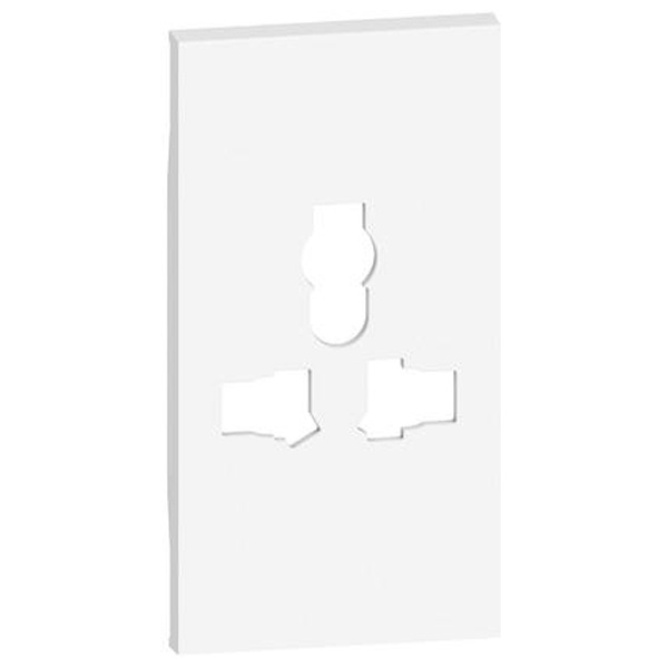 Лицевая панель для розеток мультистандарт 2 модуля BTicino Living Now белый