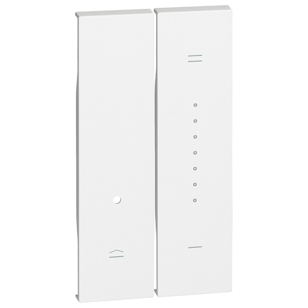 Лицевая панель для кнопочного светорегулятора 2 модуля BTicino Living Now белый