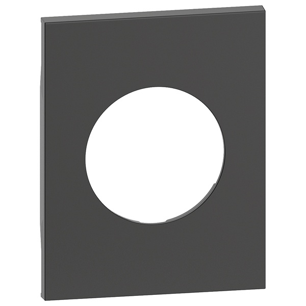 Лицевая панель для розеток 2К+З немецкого стандарта К_4141 3 модуля BTicino Living Now черный