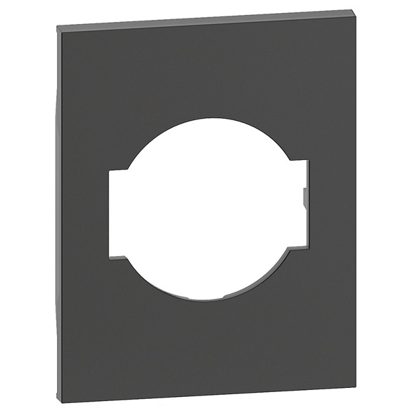 Лицевая панель для розеток 2К+З К_4140А16F 3 модуля BTicino Living Now черный