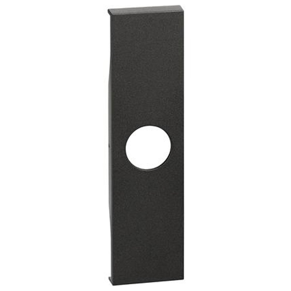 Лицевая панель для TV розеток и кабельных выводов с 1 отверстием 1 модуль BTicino Living Now черный