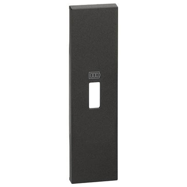 Лицевая панель для зарядных устройств USB 1 модуль BTicino Living Now черный