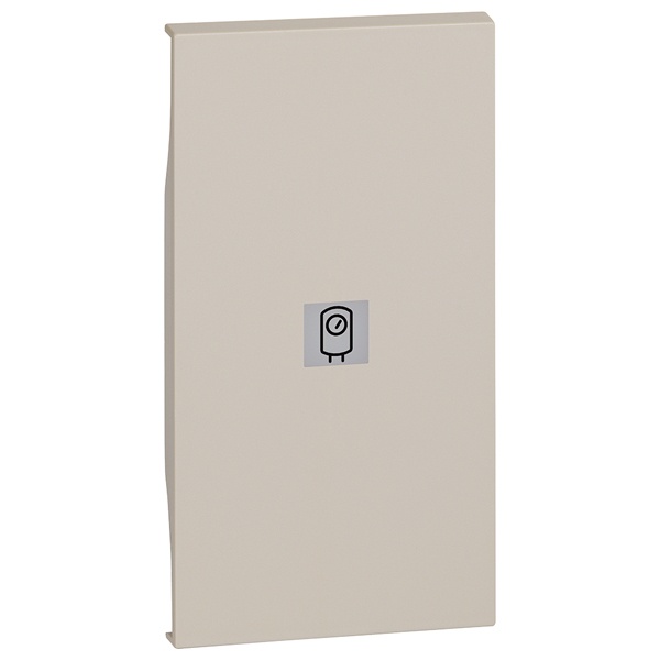 Лицевая панель с символом Бойлер для выключателей 2 модуля BTicino Living Now песочный