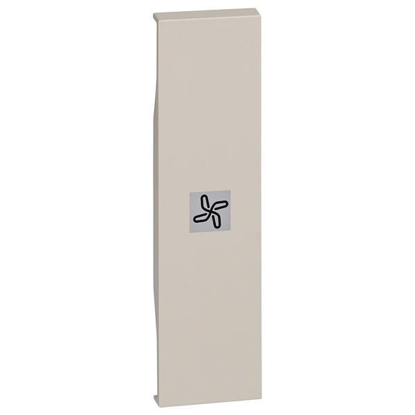 Лицевая панель с символом Вентилятор для выключателей 1 модуль BTicino Living Now песочный