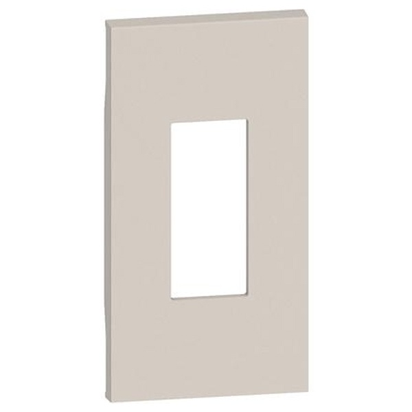 Лицевая панель для телефонных и компьютерных розеток 2 модуля BTicino Living Now песочный