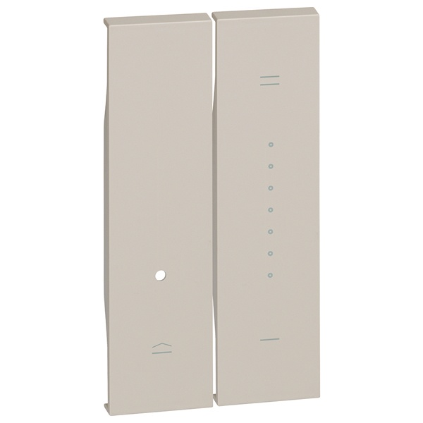 Лицевая панель для кнопочного светорегулятора 2 модуля BTicino Living Now песочный